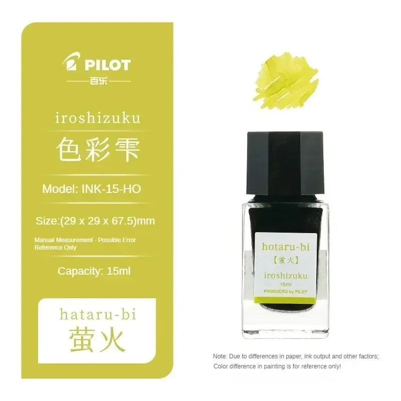 Pilot 25 Color 50ml Fountain Pen Ink Set with Glass Bottles for School and Office Use