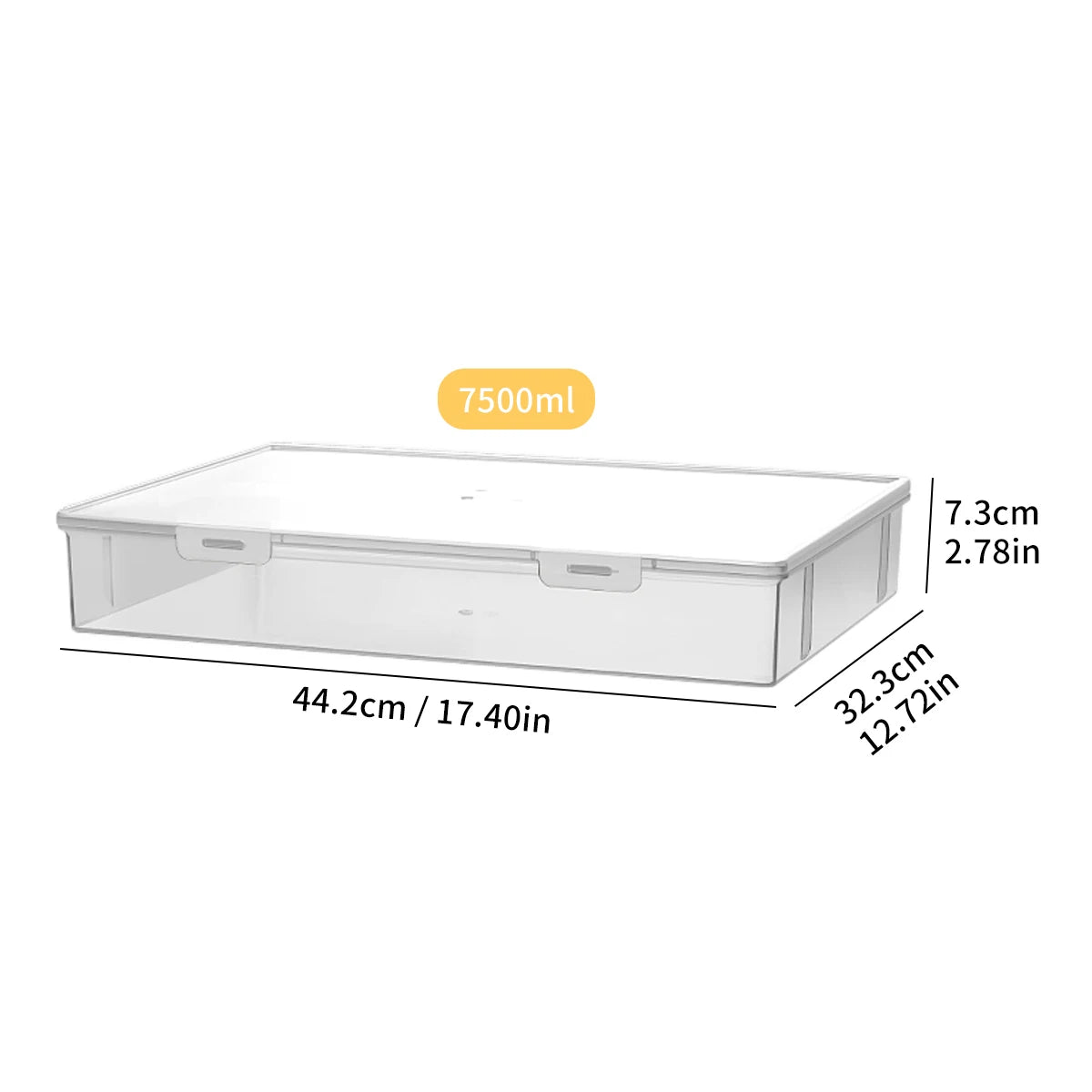 WORTHBUY Desk Organizer Transparent A4 Paper Plastic Storage Box Multifunctional Home Strorage Organizer Box For Office Supplies