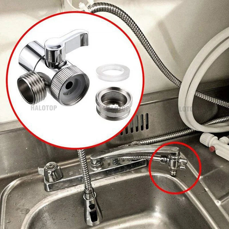 Adaptador de grifo con interruptor M22/M24, válvula desviadora divisora ​​para fregadero de cocina, conector de grifo de agua para inodoro, bidé, ducha, baño y cocina