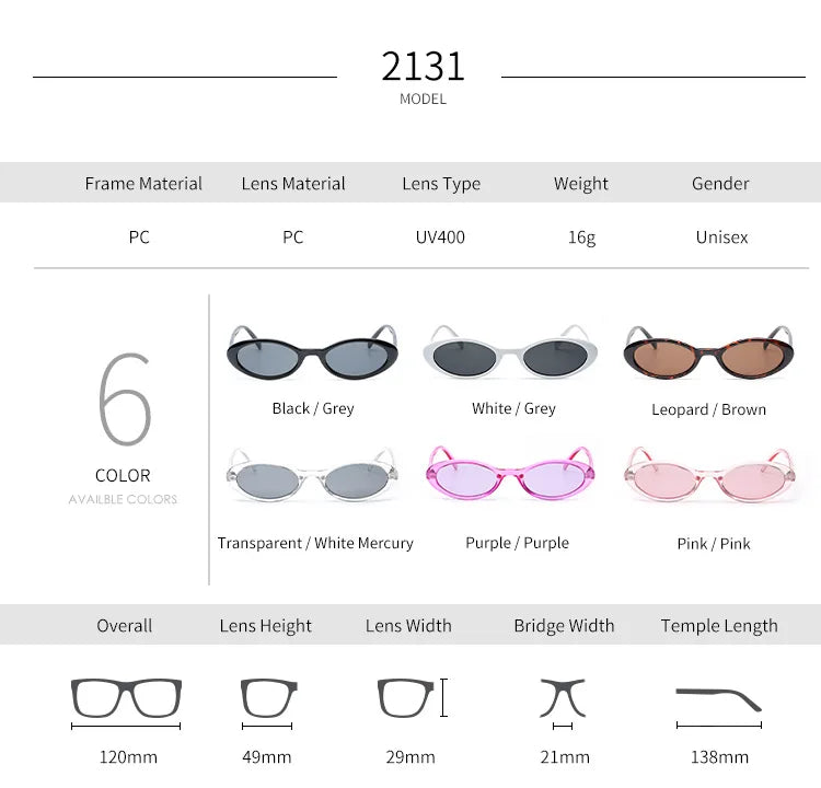 2024 New Sexy Women's Sunglasses Oval Leopard Brown Retro