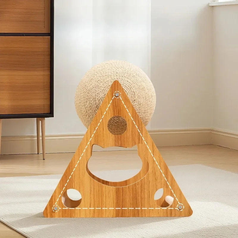 Cat Scratching Ball Toy Kitten Sisal Rope Ball Grinding Paws ToyDurableWear-resistant,no shedding chips  Cats Scratcher pet