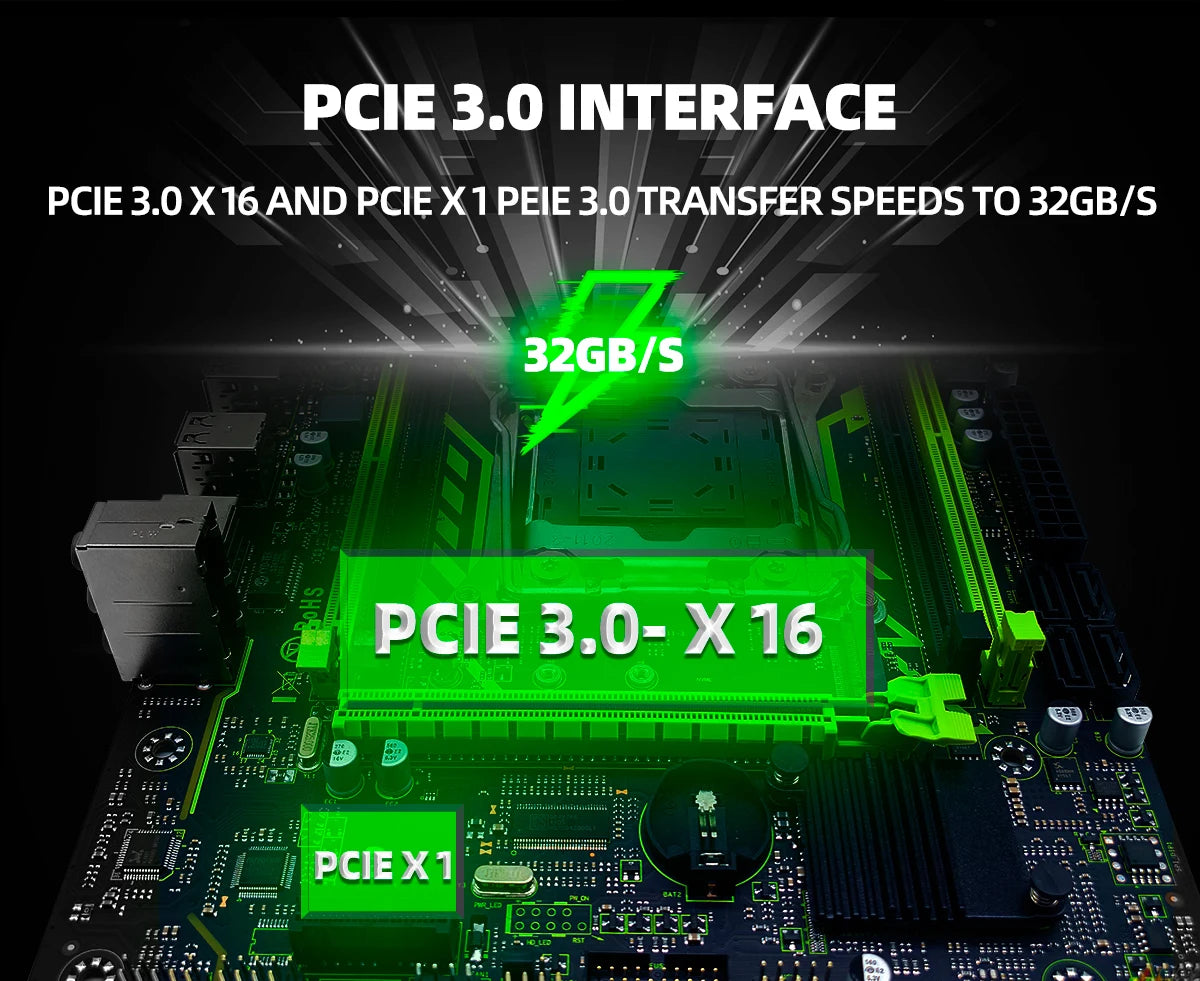 ZSUS X99-8D4 Motherboard Set Kit With LGA2011-3 Xeon E5 2650 V4 CPU DDR4 16GB (1*16GB) 2133MHZ RAM Memory NVME M.2 SATA