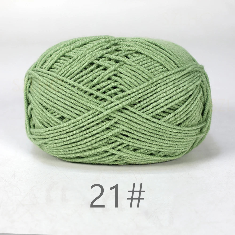 A1-1 50g Set Soft Milk Cotton Yarn for Knitting and Crochet