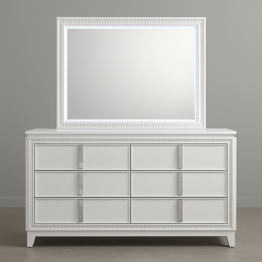 Seoul Queen Size (4-Piece) Bedroom Set - White