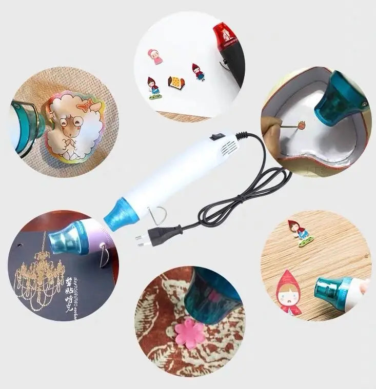 Hot Air Gun 220V/110V Heat Gun for DIY Crafts and Wax Melting