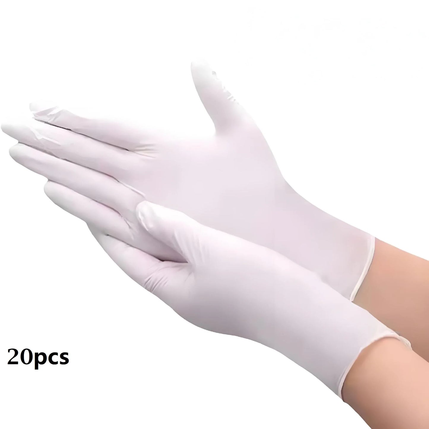 Pink Nitrile Disposable Household Gloves XS to L Elastic Latex Free Waterproof Durable Cleaning Tool