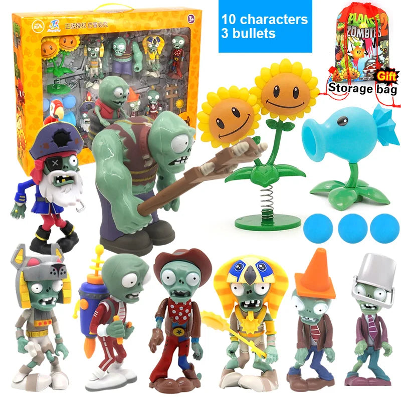 Plants vs Zombies 2 Full Set Toys Pea Shooter and Friends Role Play Action Figures for Kids