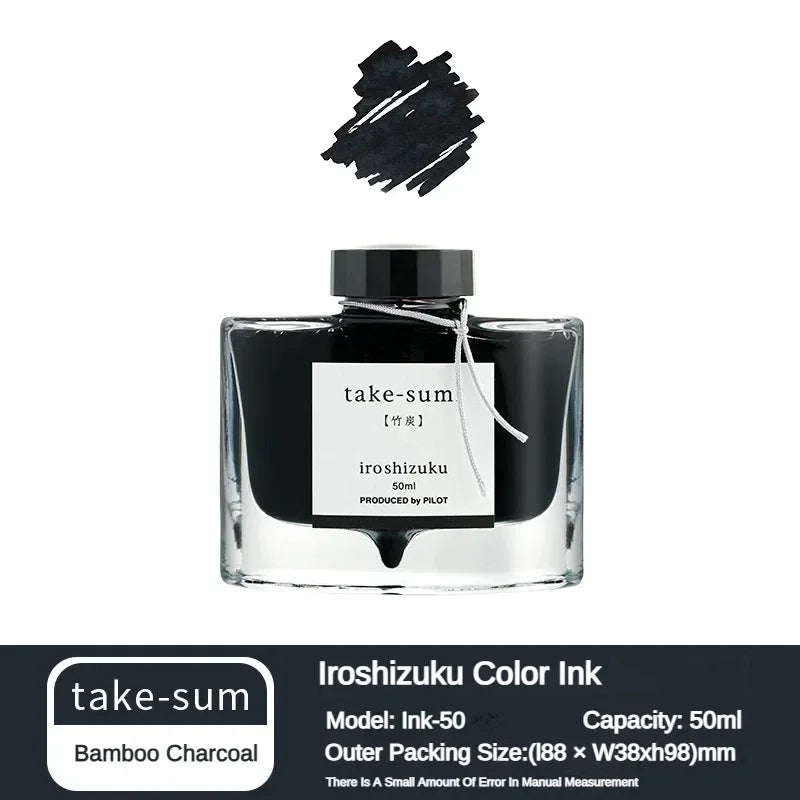 Pilot 25 Color 50ml Fountain Pen Ink Set with Glass Bottles for School and Office Use