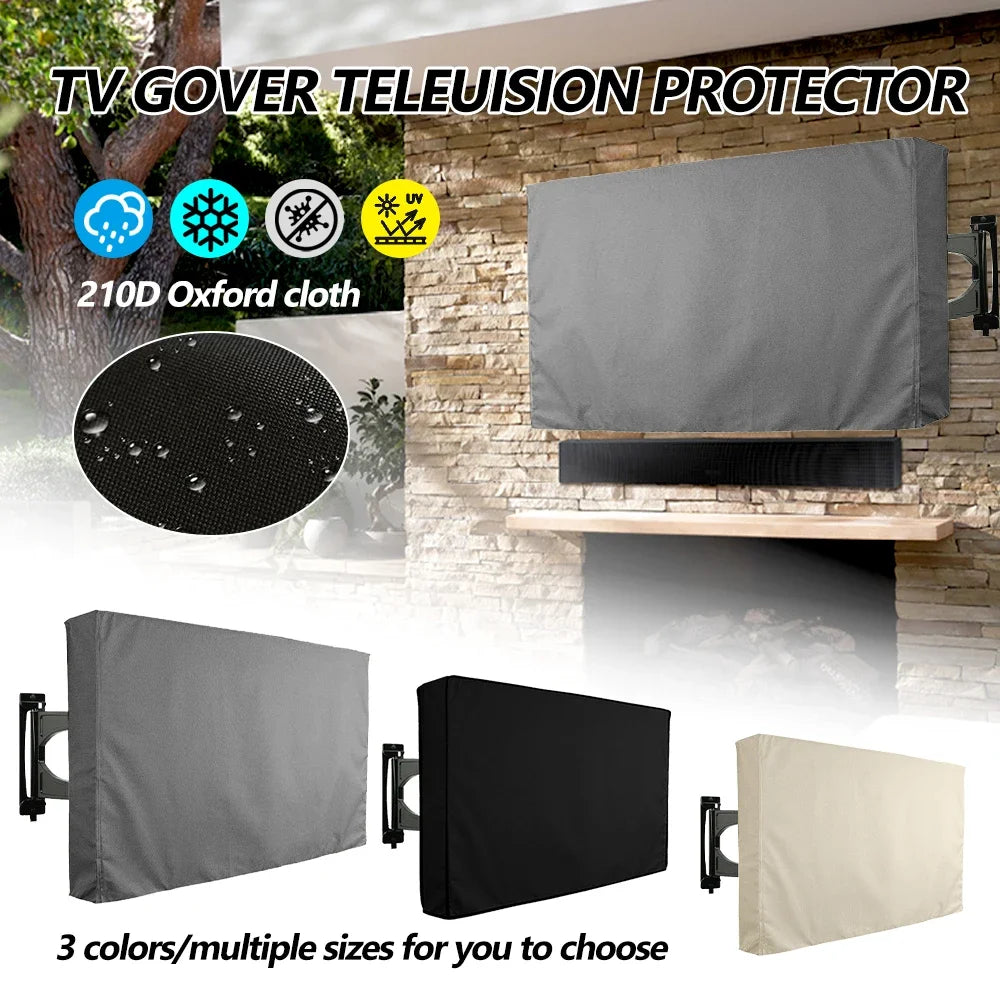 Outdoor TV Cover for 32 to 50 Inch Screens Weatherproof and Dust Resistant Protection for Garden and Patio