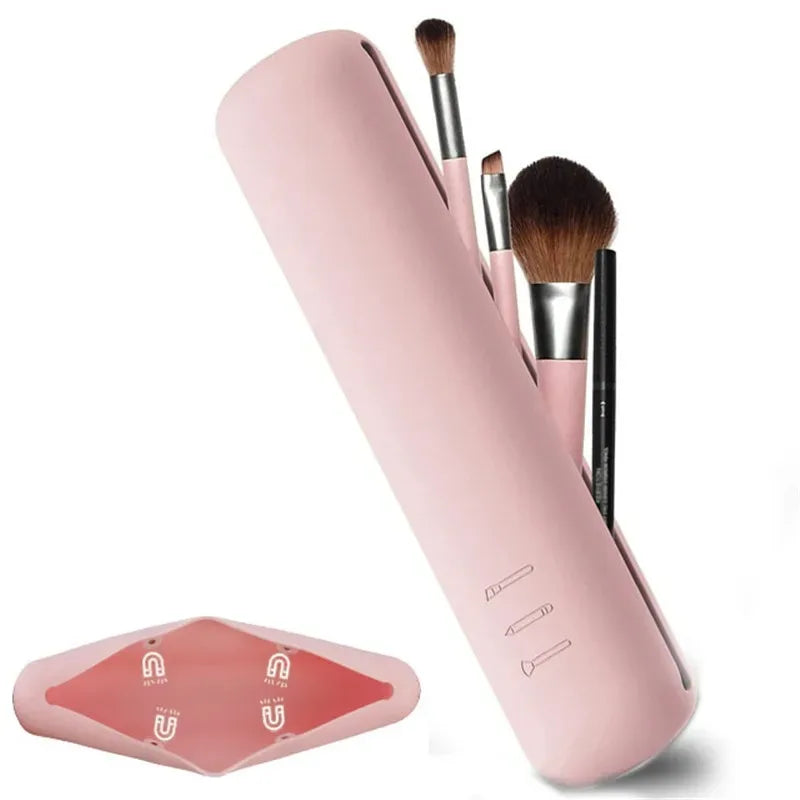 Makeup Bag Makeup Brush Pouch Cosmetic Organizer Travel Holder Storage Brush Case Brush Makeup Bag Pouch Silicon Makeup Bag