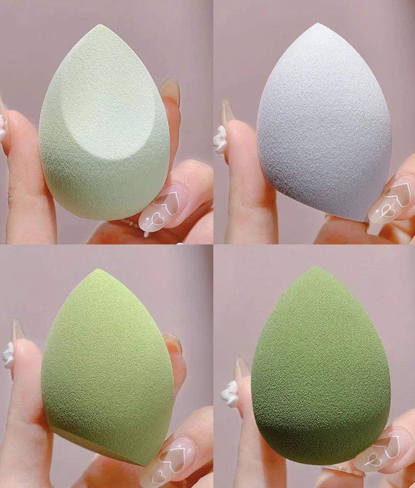4pc/8pc Soft Makeup Sponge Set for Dry Wet Dual Use Beauty Tool