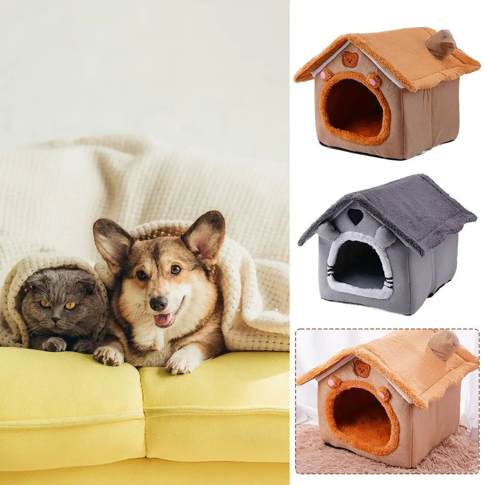 1pcs Cats and Dogs House House Small Dog Four Seasons General Can Be Dismantled and Washed Dog House Pet Supplies pet bed
