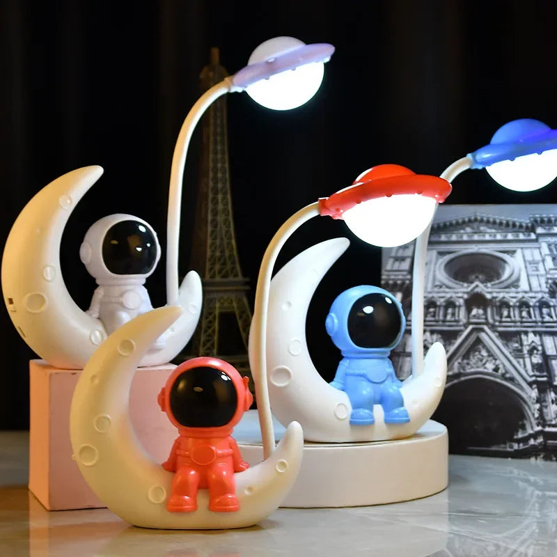 Creative Moon Astronaut Nightlight LED Desk Lamp Gift