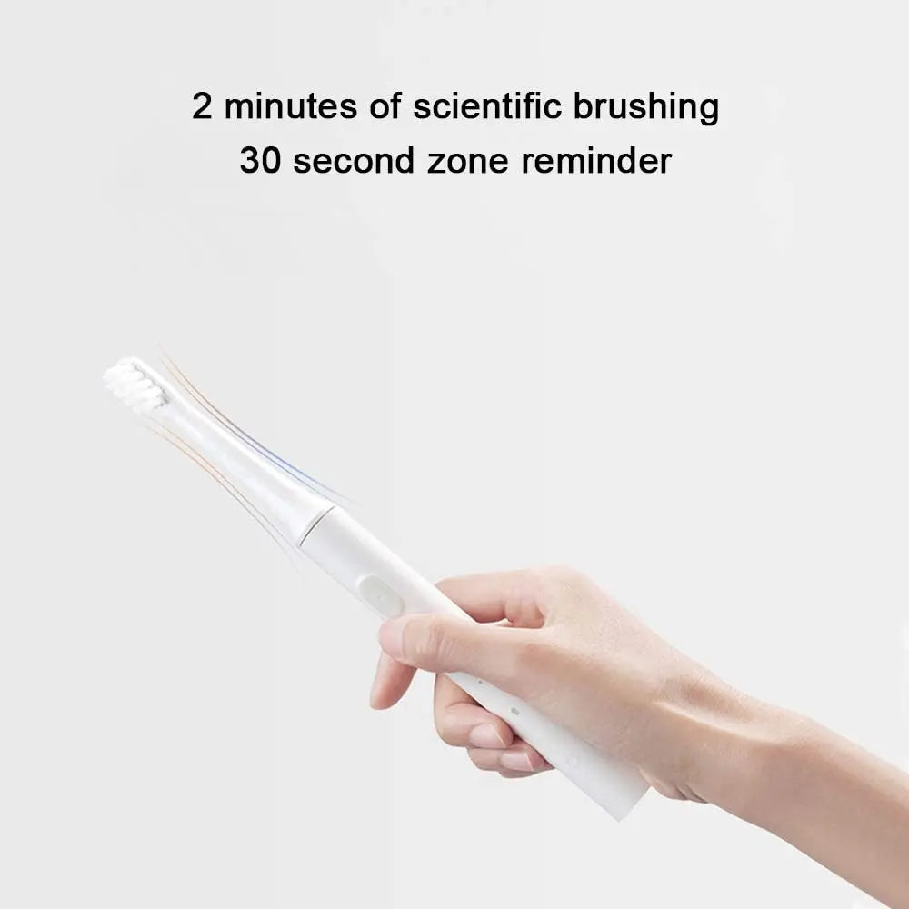 XIAOMI Mijia T100 Cepillo de dientes eléctrico sónico Mi Smart Tooth Brush Colorido USB Recargable IPX7 Impermeable Para cabezal de cepillo de dientes