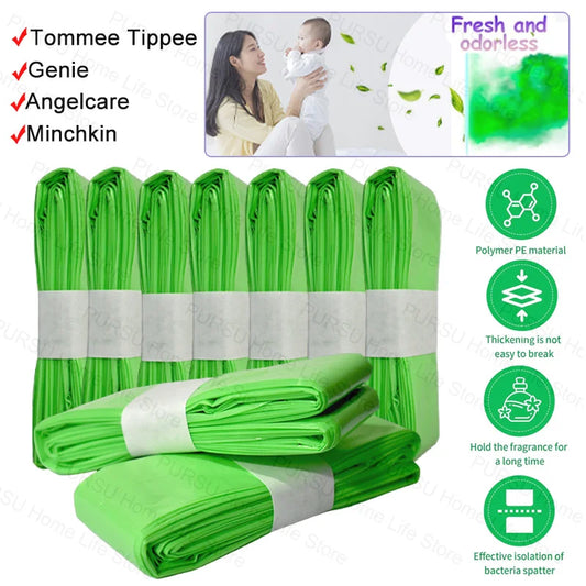 1/5/10Pcs Diaper Pail Refills Bags For Angelcare Trash For Sangenic Tommee Tippee For twist&click For Litter Genie For Munchkin