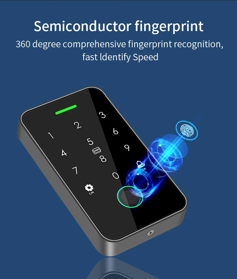 Bluetooth NFC Tuya App Smart Door Access Control System with RFID Fingerprint Keypad Outdoor Electric Magnetic Lock Rainproof