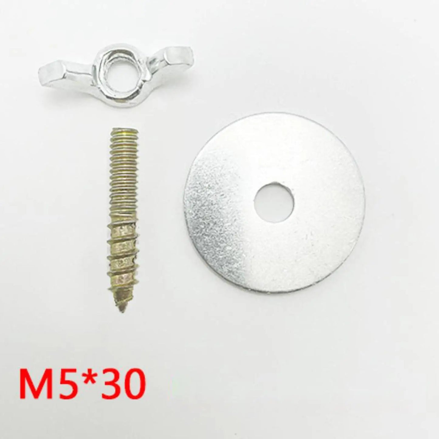 10 Pieces M5*30 Bird Perches Fitting Screws Nut Kits Bird Cage Screws Nut Screw Mount Kits for Rack Building Wood Birds Perch