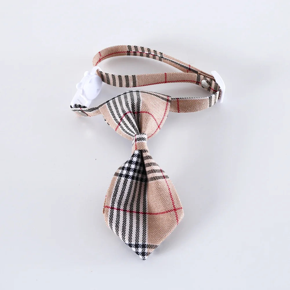1pc Adjustable Plaid Cat Collar with Bow Tie - Adjustable Comfortable Collar, Perfect for Holiday Dress Up and Everyday Wear
