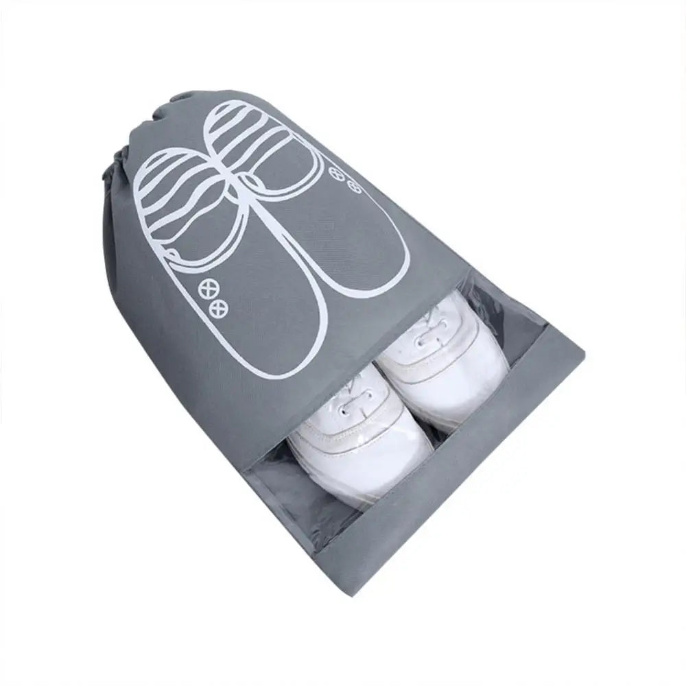 Portable Translucent Matte Non-woven Shoe Storage Bag Dust-proof Travel Shoe Cover Bags Easy To Classify Shoe Storage Organizer