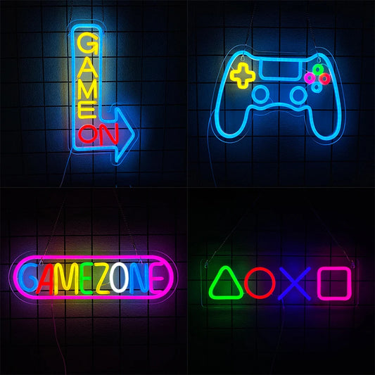 Neon Signs Of Game Series For Gamer Wall Decor And Room