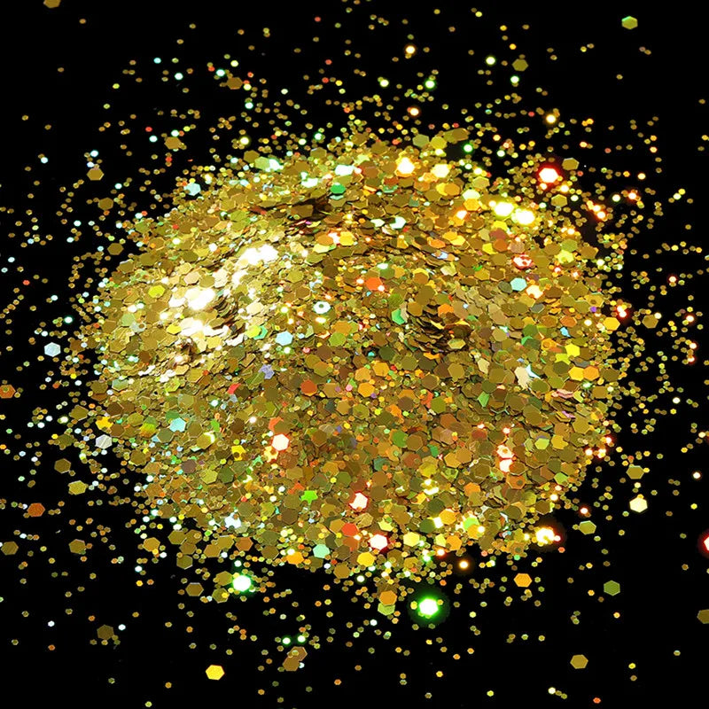 10g Holographic Hexagon Chunky Glitter for Epoxy Resin Art