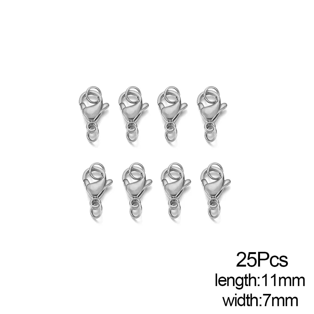 Stainless Steel Lobster Clasps Connector for DIY Jewelry Making