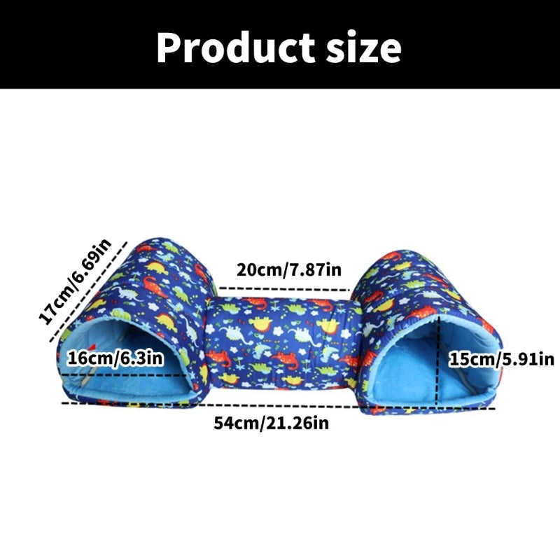 Hamster Rodents Hideaway Toy Gerbil Bed Hideouts Pet Tunnel Cave for Ferrets Hamster Toy Guinea Pigs Toy B03D