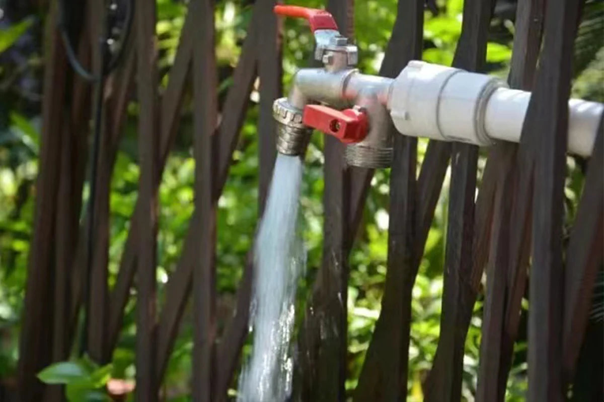 Herramientas de jardinería Grifo de agua de latón de 1/2" para exteriores e interiores, usado, con palanca de encendido y apagado fácil, grifos de suministro de riego, válvula de bola