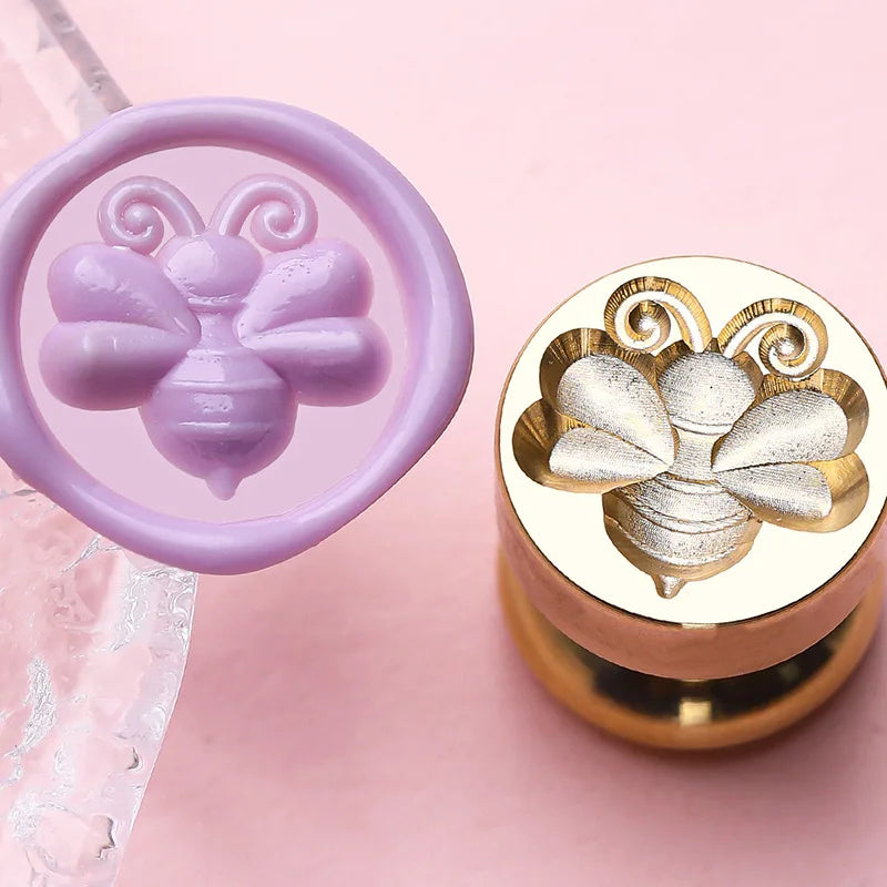 Mini Wax Seal Stamp Cute Animal Head for DIY Craft Invitations