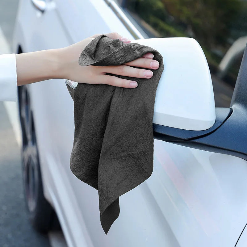Thickened Microfiber Cleaning Cloths for Streak-Free Car Window and Glass Cleaning Reusable Household Towels