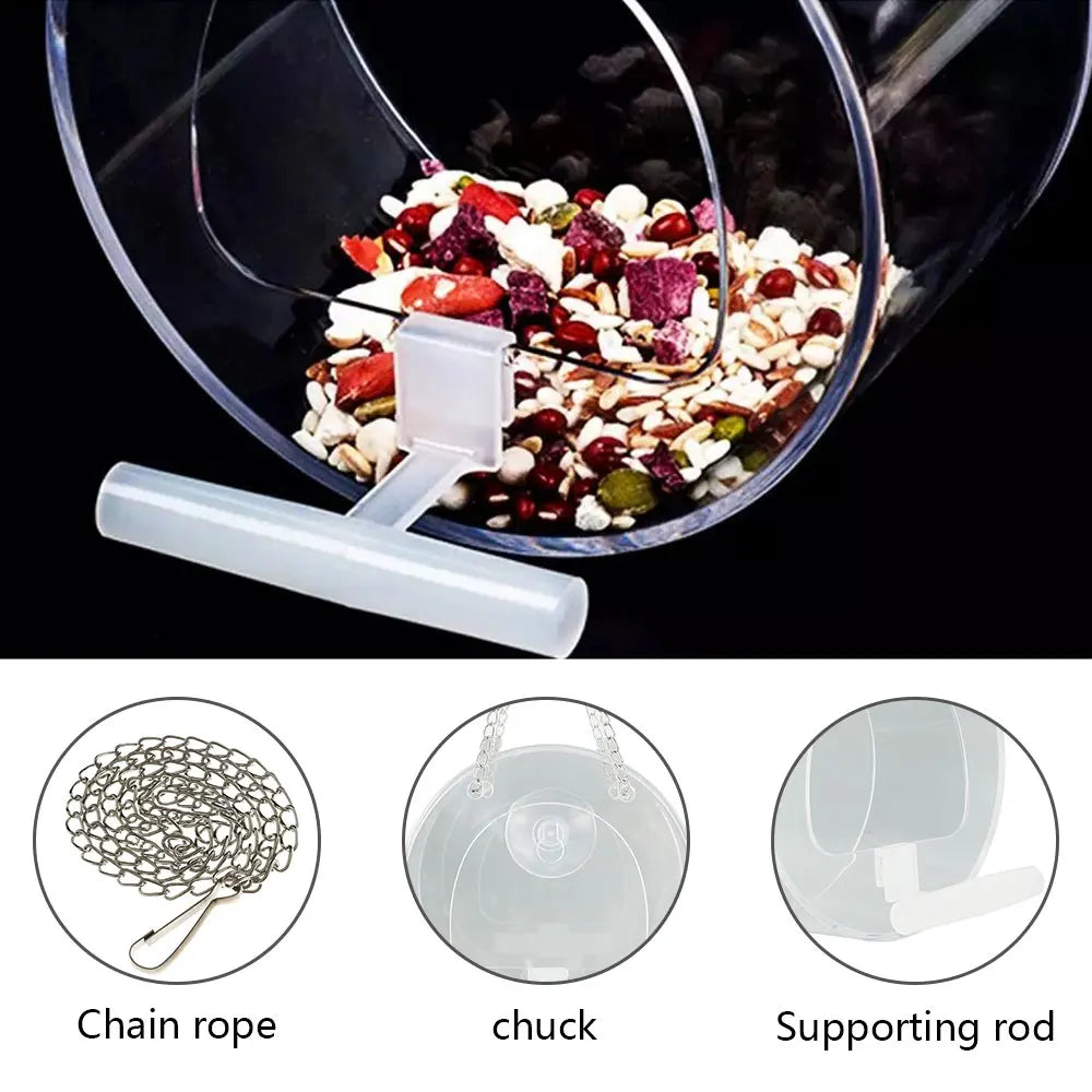 Bird Feeder Foot Feeding Tool Outdoor Bird Feeder Hanging Nut Feeding Multiple Hole Dispenser Holder Food Container