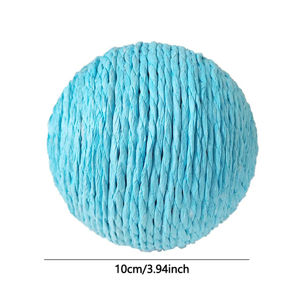 10CM Interactive Sisal Cat Scratching Ball Toy For Kitten Grinding Paws Toys Cats Scratcher Wear-resistant Pet Furniture supplie