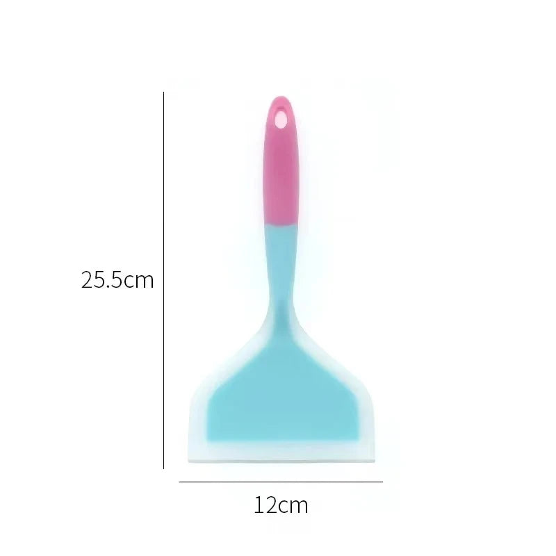 1pc Silicone Spatula Cooking Utensils Beef Meat Egg Kitchen Scraper Wide Pizza Cooking Tools Shovel Non-stick Spatula