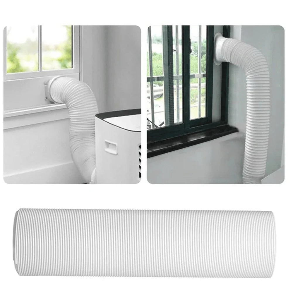 130/150mm Ventilator Pipe Universal Flexible Tube Air Ventilation Pipe Hose Air Conditioner Exhaust Duct Air System Vent 1.5/2M