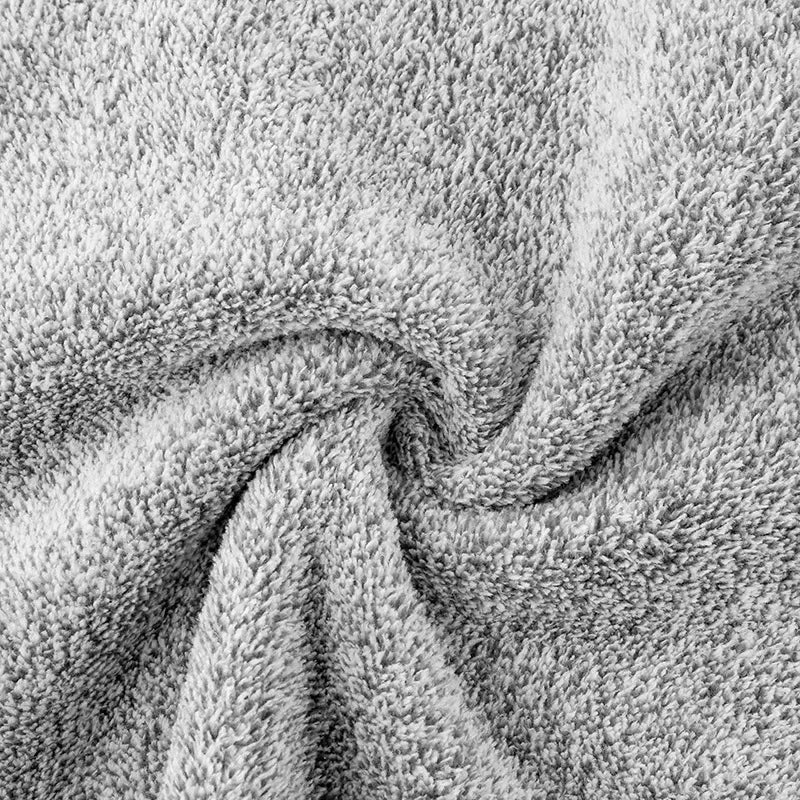 Gray Bamboo Charcoal Microfiber Dishcloths Super Absorbent Kitchen Cleaning Rags 1 to 100 Pieces