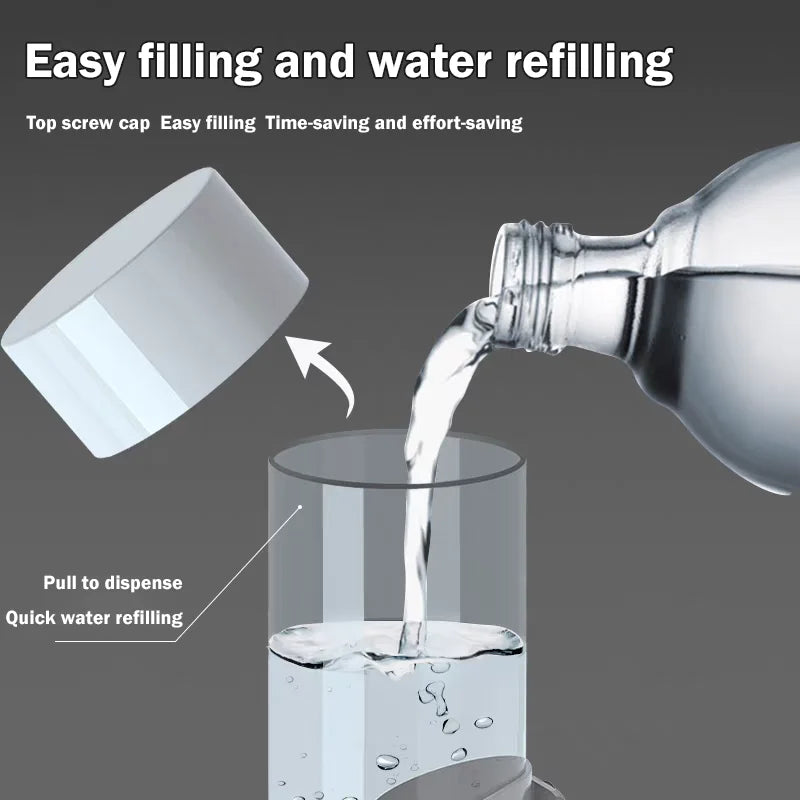 1pcs Bird Automatic Waterer Piston Water Jug Parrot Water Dispenser Feeder Large Bird Cage Accessories