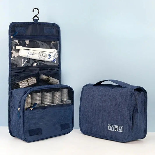 1pc Foldable Toiletry Bag Organizer for Travel and Makeup