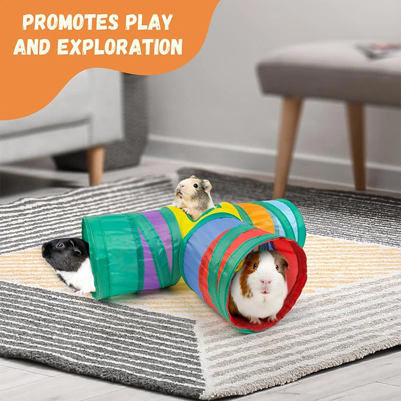 Cat Tunnel Toy 3-Way Collapsible Cat Tunnels For Indoor Cat With Play Ball Interactive Crinkle Collapsible Tent Pets Supplies