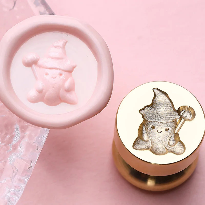 Mini Wax Seal Stamp Cute Animal Head for DIY Craft Invitations