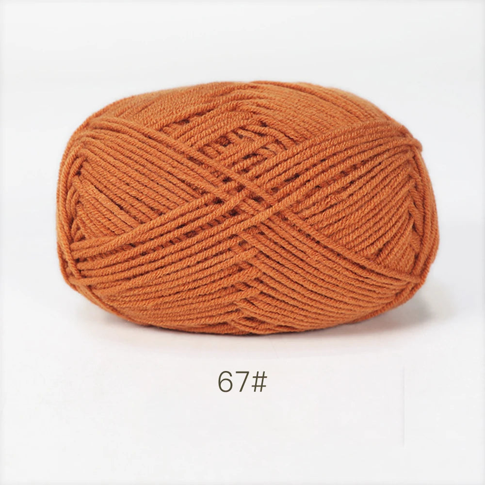 A1-1 50g Set Soft Milk Cotton Yarn for Knitting and Crochet