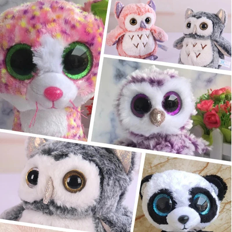 20pcs 3D Plastic Glitter Safety Eyes for Amigurumi DIY Mixed Sizes 10-22mm