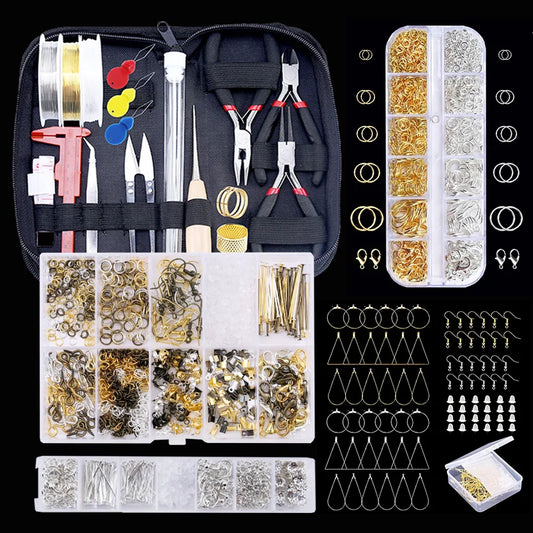 Jewelry Making Supplies Kit with Tools, Copper Wires and Findings
