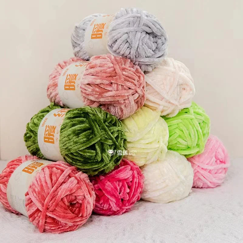 Ruyi Bird Warm Fleece Thick Wool Crochet Golden Velvet Yarn