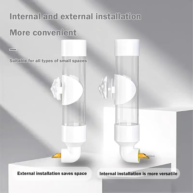 1pcs Bird Automatic Waterer Piston Water Jug Parrot Water Dispenser Feeder Large Bird Cage Accessories