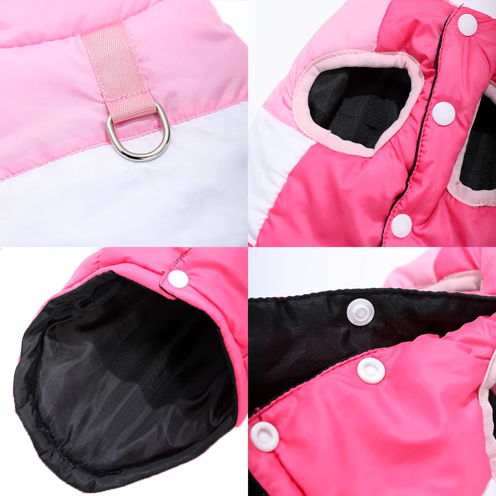Cat Coats Autumn Winter Warm Windproof Button Vest Jacket With D-Ring For Small Medium Cats Dogs Kitten Sphynx Pug Kitty Clothes