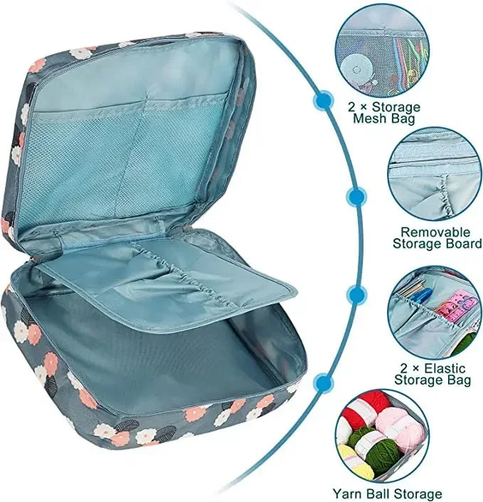 58 Pieces Crochet Hook Set Complete Kit for Beginners