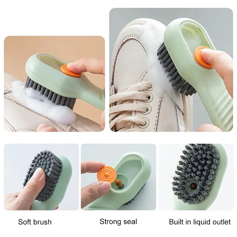 Multifunction Cleaning Shoe Brush Soft Automatic Liquid Brush
