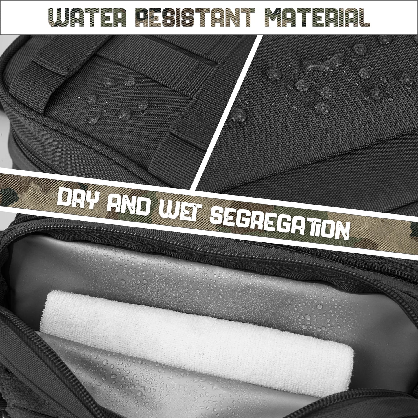 Tactical Toiletry Bag for Men Multifunctional Hygiene Organizer Travel Shaving Kit and Makeup Pouch