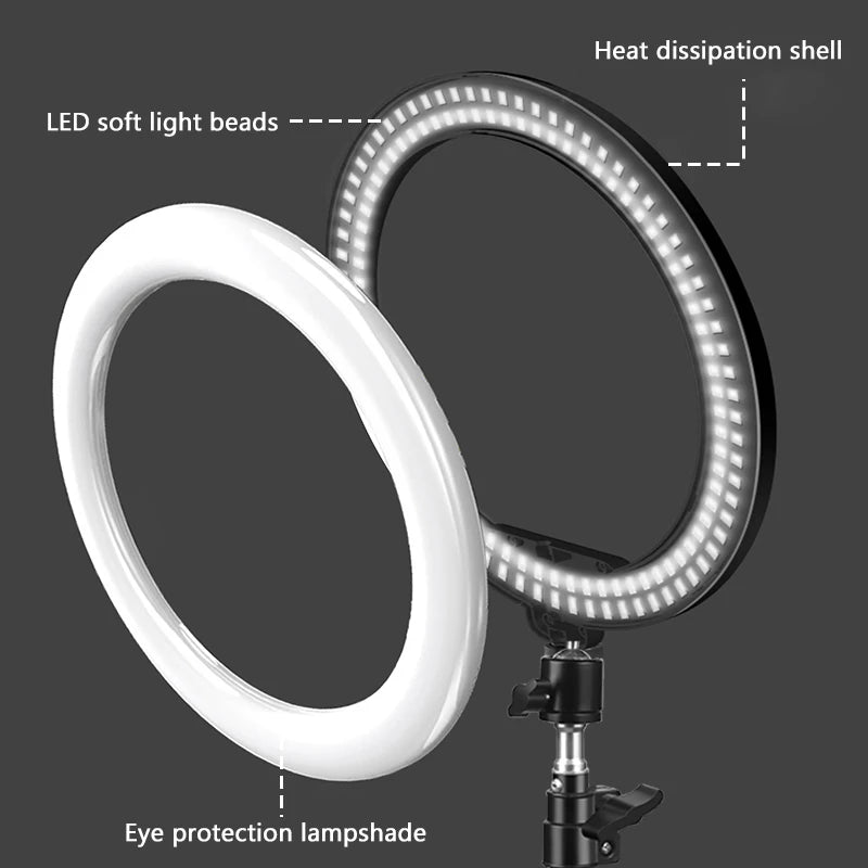 10inch Selfie Ring Light with Tripod for Video Recording