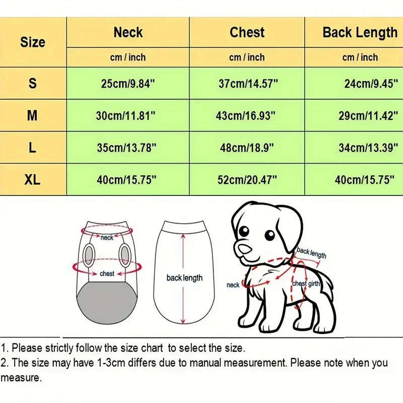 Striped Pet Sweater Outfit - Thick Warm Costume for Puppy Cat, Cozy Indoor & Winter Walking Gear